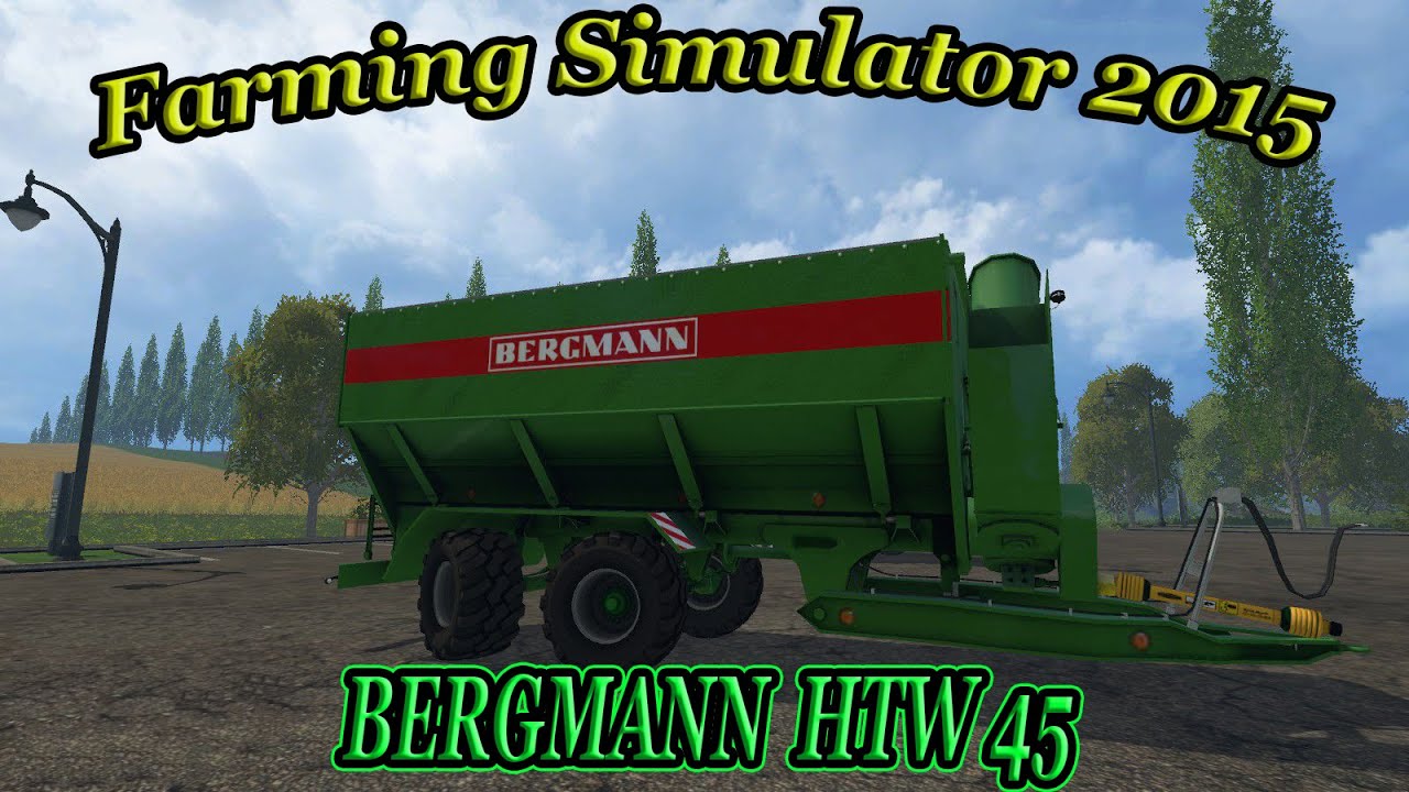 Farming Simulator 2015 обзор мода ( BERGMANN HTW 45 )
