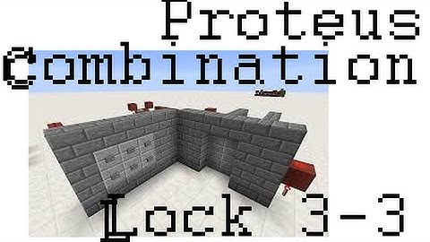 Proteus - IC 4013 -  Combo-Lock Project - 3 of 3