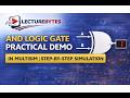 AND Logic Gate Design in MultiSim | Component Connection &amp; Verification