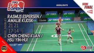 Rasmus Espersen Amalie Kudsk Vs Chen Cheng Kuan Hsu Yin-Hui Us Open 2025 Sf Xd Highlights