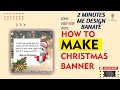 how to draw Christmas banner design | socialmedia Christmas flyer kaise banaye corelDraw #christmas