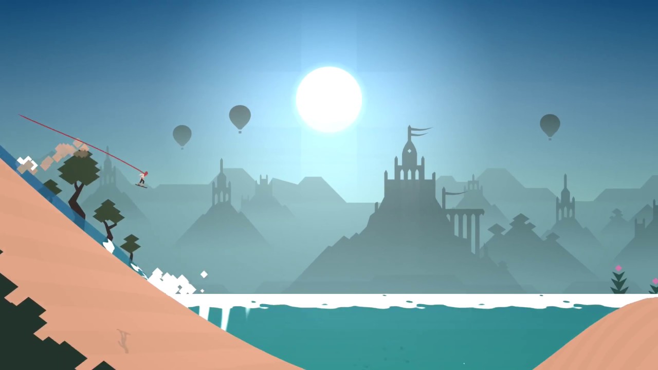 6 отличных бесплатных игр для Android, которые не стыдно посоветовать. Alto’s Odyssey — красиво сделанная игра. Фото.