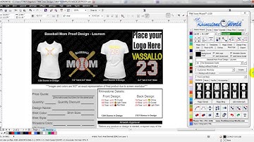 TRW Stone Wizard Ver 2.0 Awesome Rhinestone Mock Up Proof Sheet Options