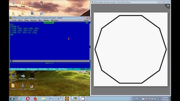 QBASIC TUTORIAL 21 -  MAKING A DECAGON WITH THE HELP OF LINE COMMAND | PROGRAMMING NATION