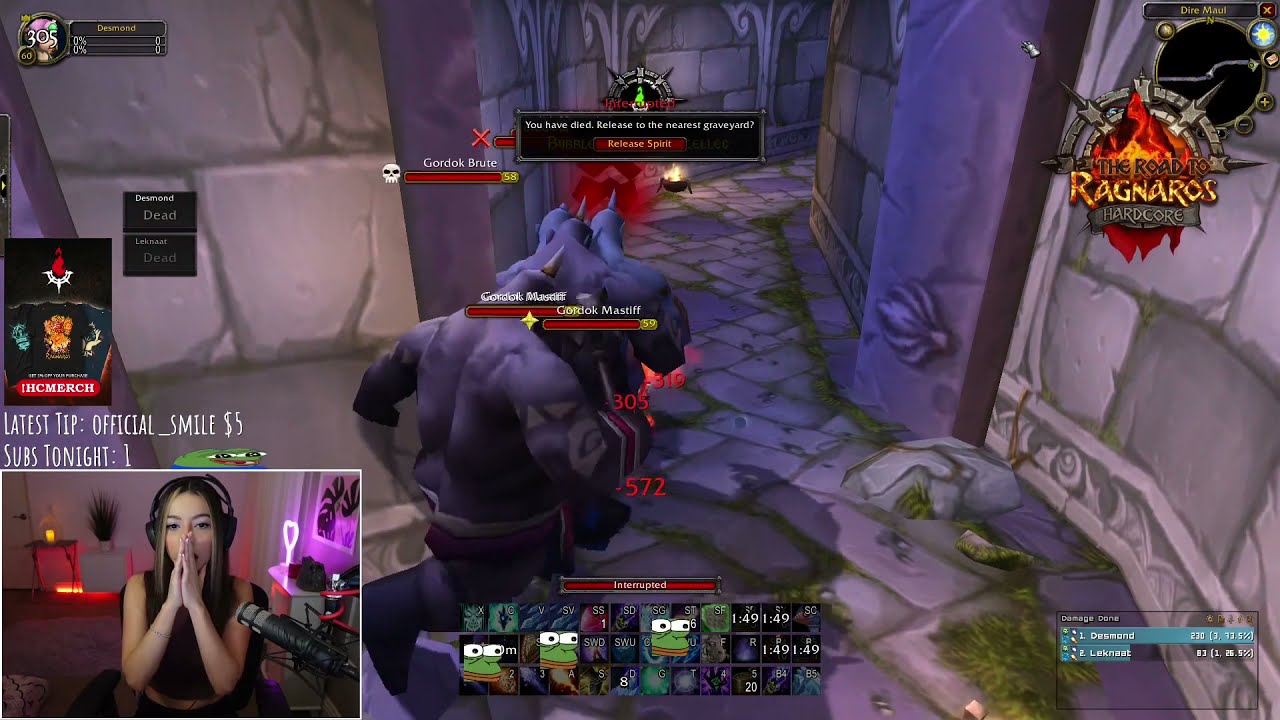 Desiheat Died At LvL 60 | WoW SOM Hardcore Deaths Saves | Daily Classic WoW Highlights #23