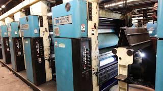 Harris M1000B Web Offset Press | 9 Units, Double Web, 22.75' Cutoff & WPM/AGM Inline