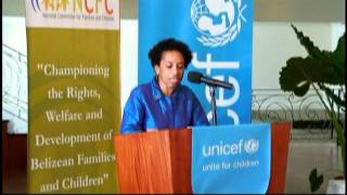 The launch of the Situation Analysis of Children and Women in Belize 2011: An Ecological Review