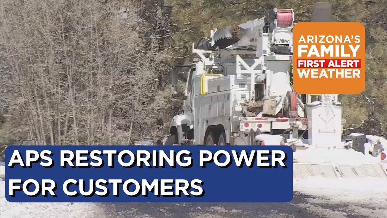 APS helping customers restore power after heavy winter storms - YouTube