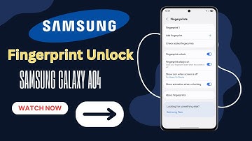 How To Turn On Fingerprint Unlock On Samsung Galaxy A04 2025 | Easy Step-by-Step Guide!