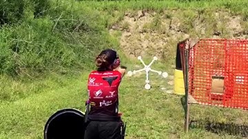 Cheyenne Dalton at the Shoot for the gold 3-gun match.