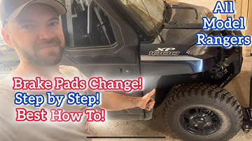 Polaris Ranger Change Brakes Pads - A Full Follow Along Video - All Models!