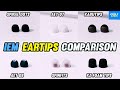 ULTIMATE EARTIPS COMPARISON - Spinfits vs Acoustune vs Spiral Dots vs Kabutips etc!