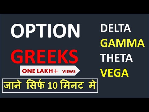 Option Greeks, Delta, Gamma, Theta, Vega, in Hindi / Option Greeks / Trading using option greeks
