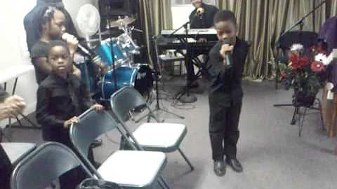 My nephew Kentrell singing "I Came To Tell You"