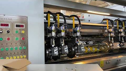 how to operate corrugation line slitter scorer machine 2