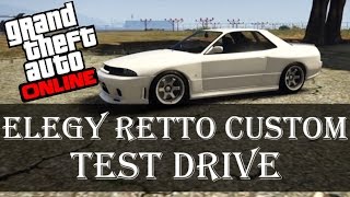 GTA Online Elegy Retro Custom New Vehicle Test Drive | New Import/Export DLC