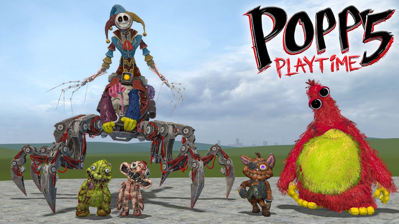 I BECAME ALL NEW POPPY PLAYTIME CHAPTER 5 MONSTERS IN GARRY’S MOD!