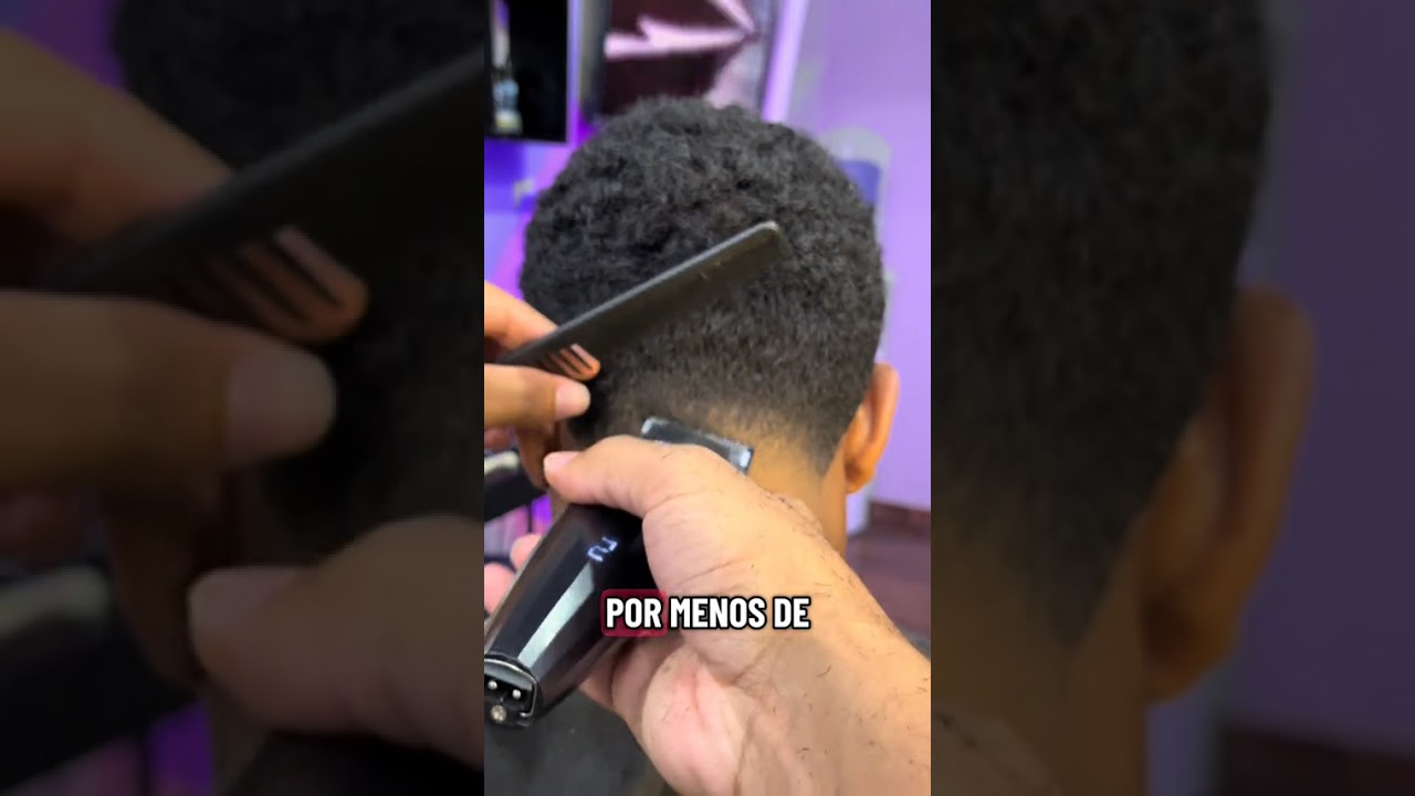 Passo a passo corte americano #barbershop #barbeariabrasil #fade 