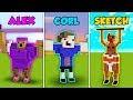 ALEX vs CORL vs SKETCH - BUFF PALS in Minecraft! (The Pals)