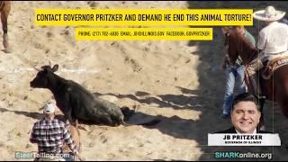 JB Prtizker Confronted About Cruelty @SHARKonlineorg
