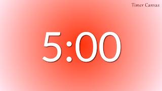 5 Minute Red Aura Timer | Deep Focus & Study Break Reset