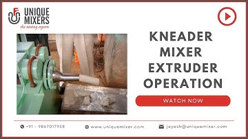 Sigma Mixer Extruder | Sigma Kneader Extruder| Sigma Kneader |  #industrialmixer #sigmamixer