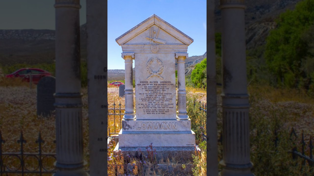 The grave of legendary England bowler - George Alfred Lohmann