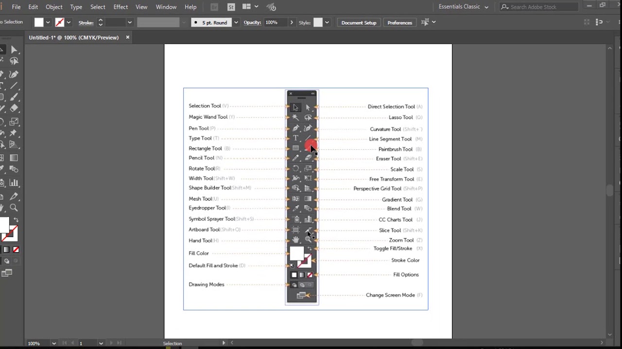 Tools panel - Adobe Illustrator Online Bangla Course by BOHUBRIHI - YouTube