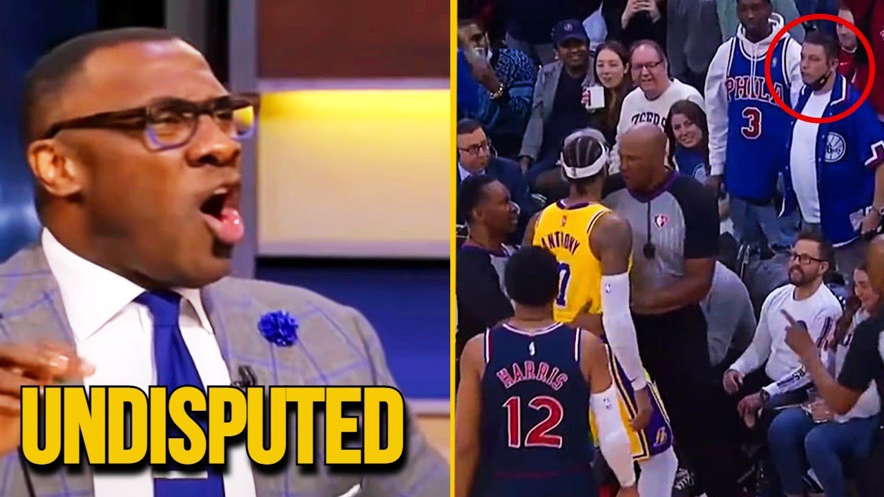 UNDISPUTED 76ers Fan EJECTED For Calling Carmelo A...