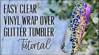 EASY GYPSY VINYL WRAP OVER GLITTER TUMBLER TUTORIAL