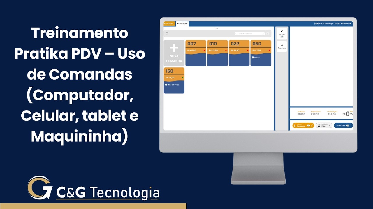 Aula 5 - Pratika PDV – Uso de Comandas (Computador, Celular e Maquininha)