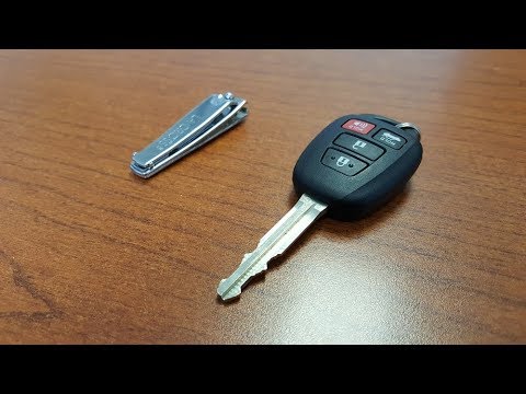 2012 - 2014 Toyota Camry key battery replacement - YouTube