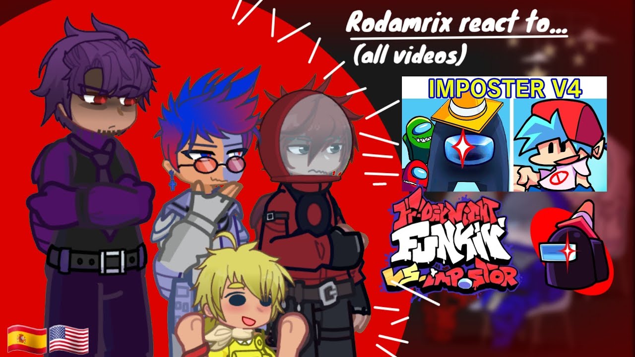 Rodamrix react to Vs impostor v4 (all videos + shorts) // Sub eng //Roxy 