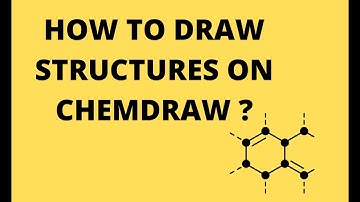 How to draw structures on ChemDraw Software?