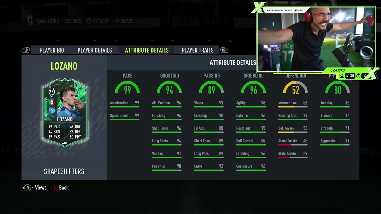 Castro1021 reacts to Lozano Shapeshifters SBC