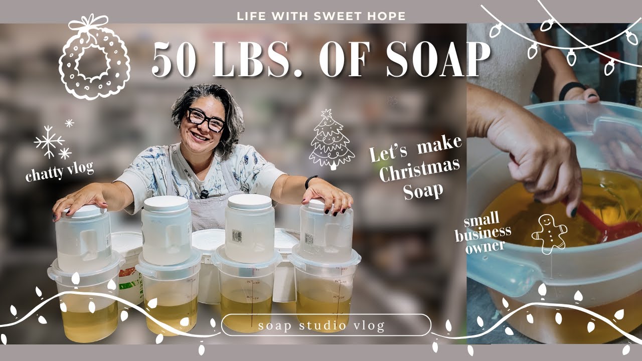 Видеоблог студии мыловарения 🎄❄️🎁Давайте сделаем 50 фунтов рождественского мыла... Наконец-то!