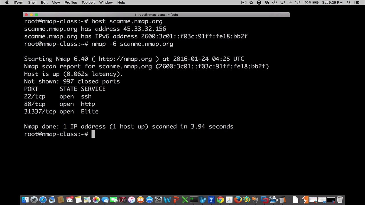 Nmap Scanning IPv6 - YouTube