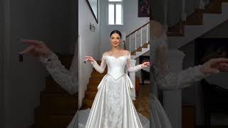 The ultimate three-in-one bridal transformation 😍😍 Pure luxury! #luxebridal #weddinggown #couture
