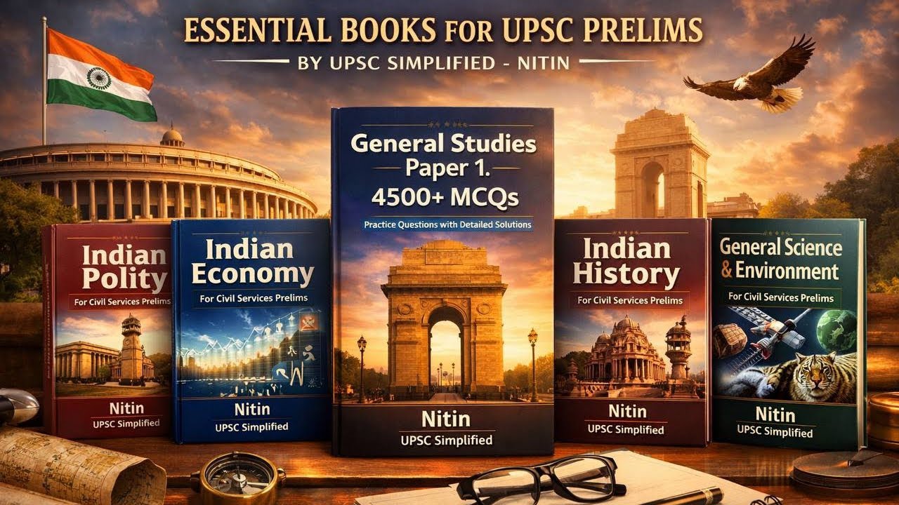 5 Important books to crack upsc prelims 2026||How to crack upsc prelims 