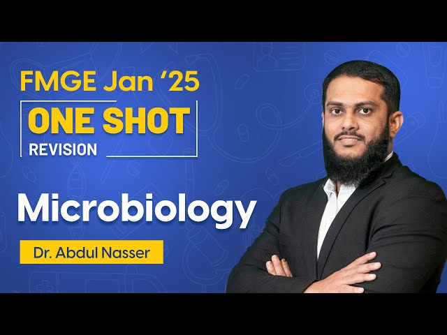 FMGE Jan'25: One-Shot Microbiology Revision by Dr. Abdul Naseer | FMGE Jan'25 Revision