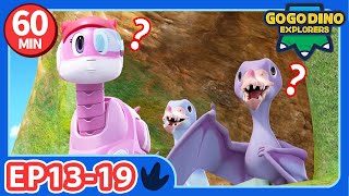GOGODINO EXPLORERS【13-19】Compilation | Dinosaur | Kids Cartoon | Mammoth | Animals Videos | Season 3