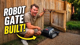 I Made a Robot Gate for My Robot Lawn Mower! | DIY Automatic Mower Gate