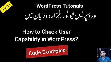 How to Check User Capability in WordPress Plugin? (Code Examples) | Viral WordPress Plugin Tutorial