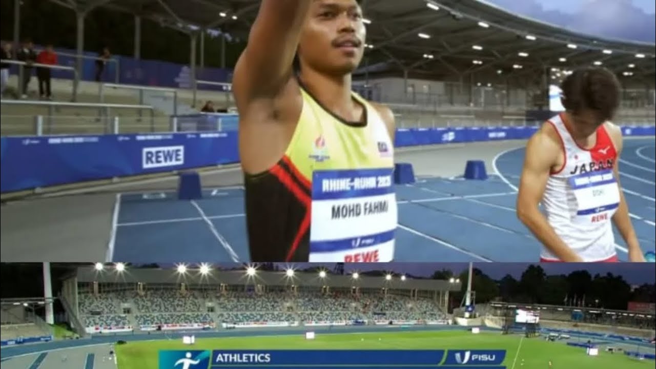 proud of u Azem fahmi !  FISU World University Games Summer 2025100m Lelaki Final