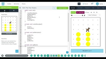 CodeHS - 1.6.4: The Two Towers