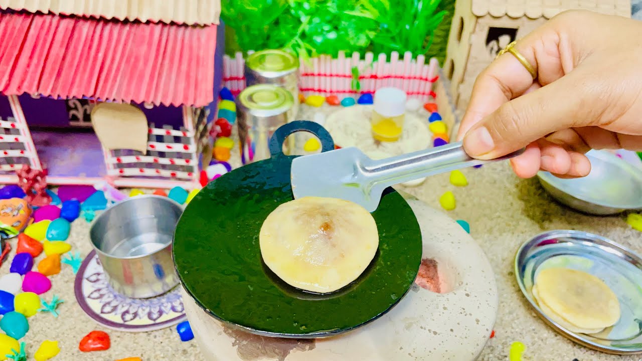 Miniature Chocolate Paratha Recipe 🫓🫓 | Tiny Food |Villfood Miniature Kitchen |ASMR Videos