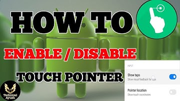 How to disable or enable the touch pointer/indicator on android screen.
