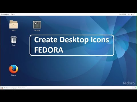 How to create desktop icon in Fedora Linux