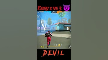 Easy 1 vs 3 😈....... #free #freefire #shorts #gaming #viral_trending
