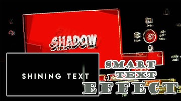How To Make Smart Text Effect In Kine Master / Two Smart Text Effect